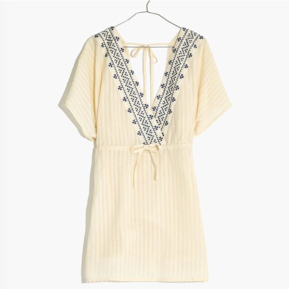 Madewell Other - Madewell Embroidered Tie Back Cover-Up Dress